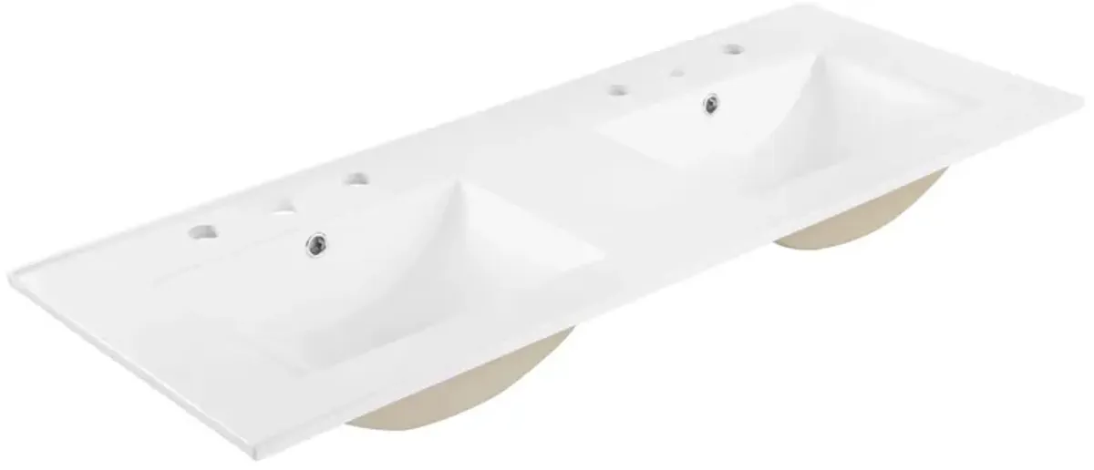 Cayman 48" Double Basin Bathroom Sink