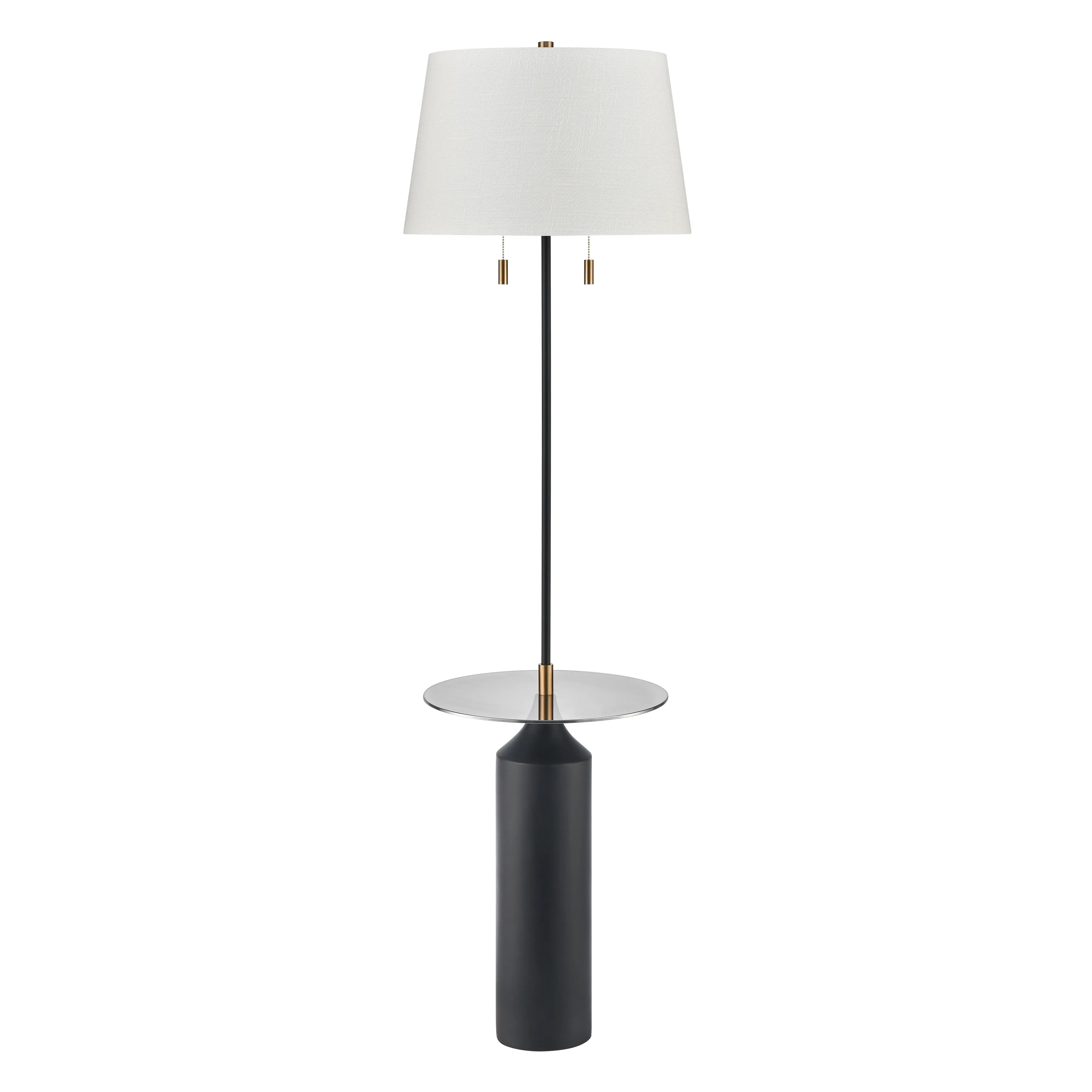 Shelve It 65" High 2-Light Floor Lamp - Matte Black