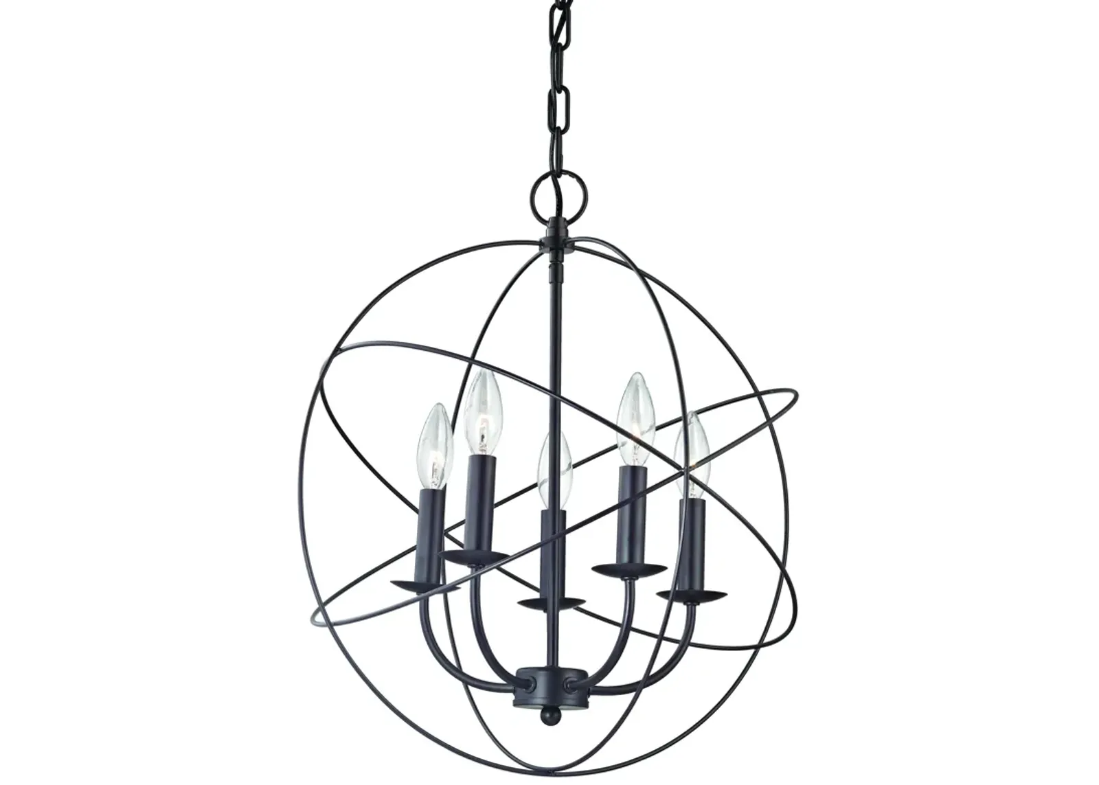 Williamsport 18" Wide 5-Light Chandelier - Oil Rubbed Bronze