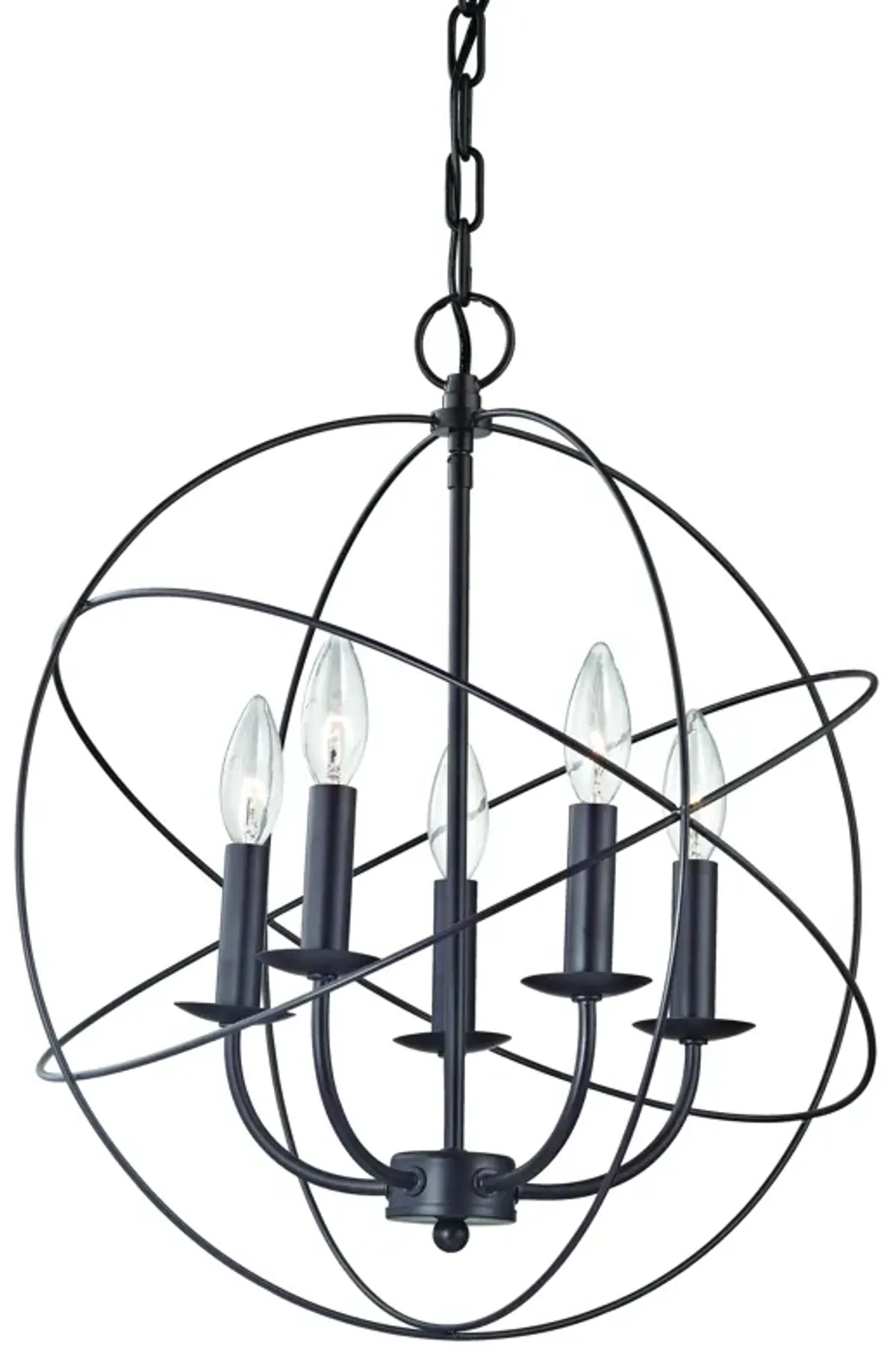 Williamsport 18" Wide 5-Light Chandelier - Oil Rubbed Bronze