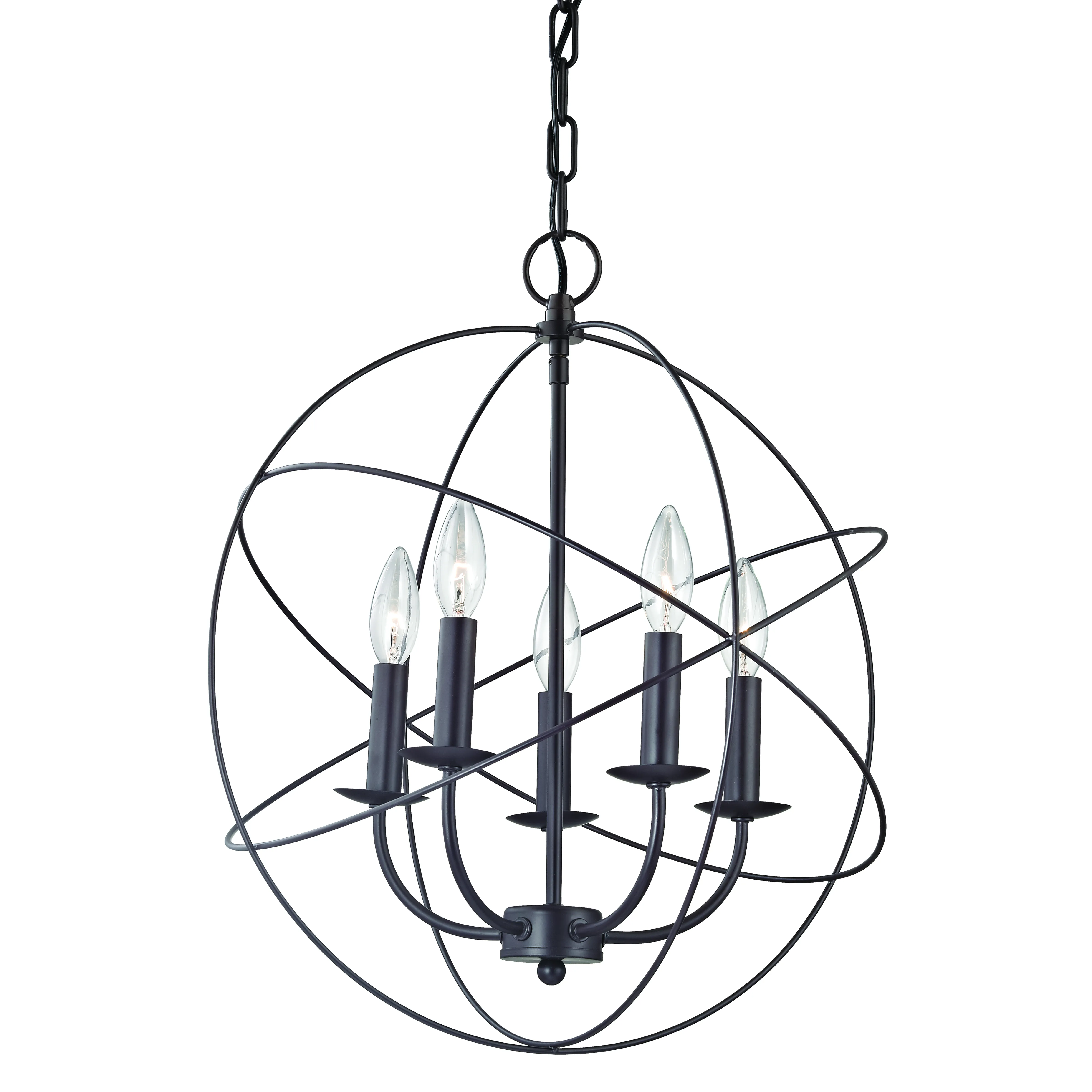 Williamsport 18" Wide 5-Light Chandelier - Oil Rubbed Bronze