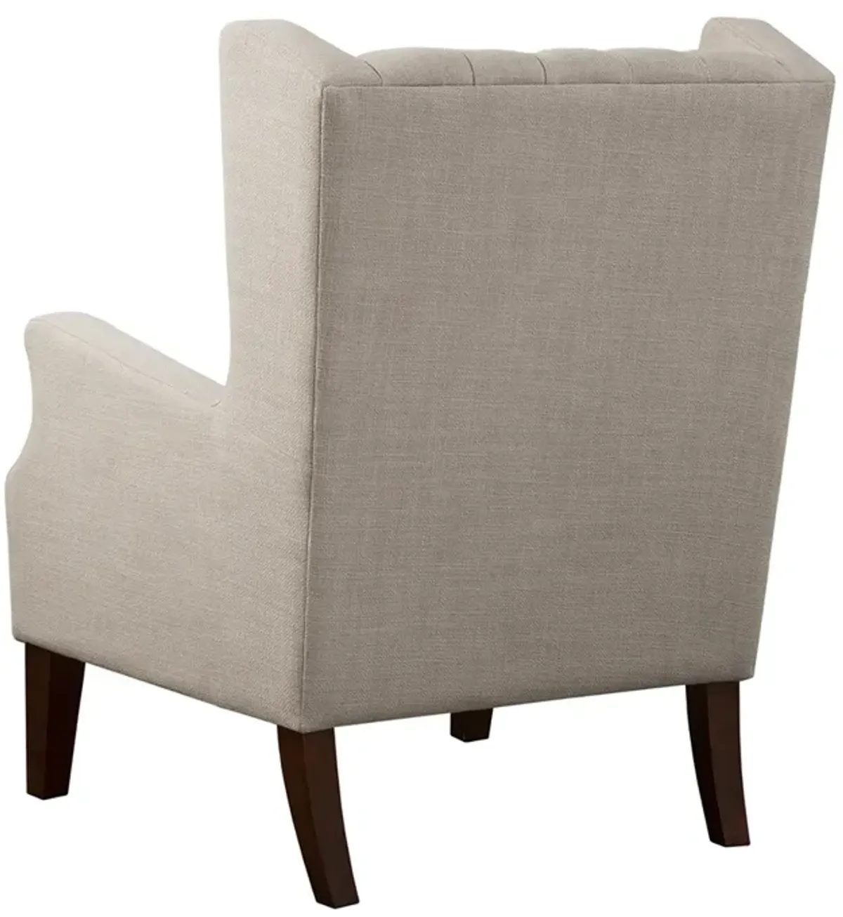 Madison Park Maxwell Linen Button Tufted Wing Chair