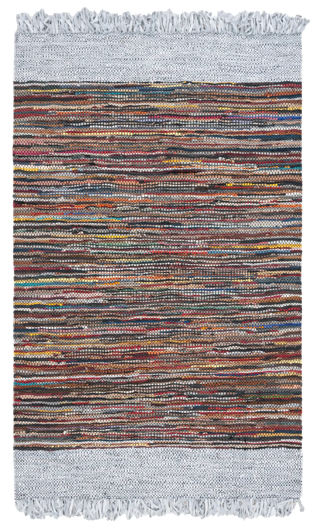 VINTAGE LEATHER Hand Woven 3' x 5' area rug