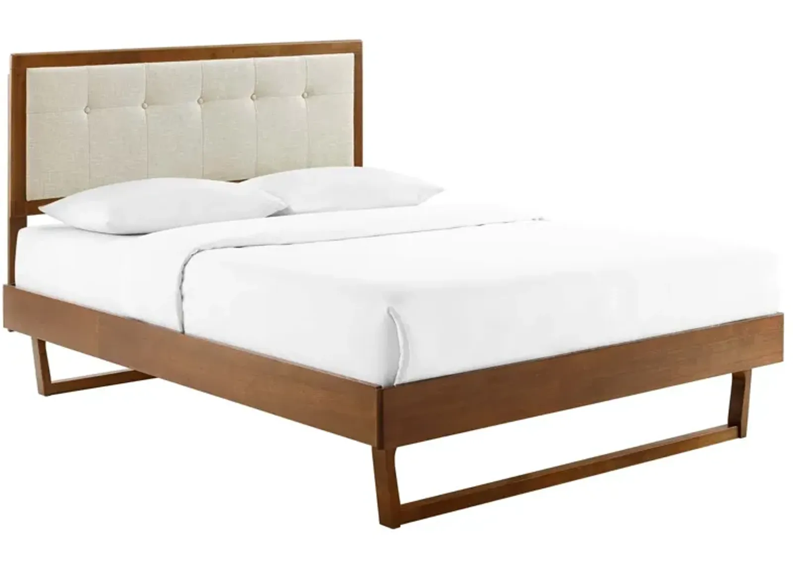 Willow Platform Bed With Angular Frame