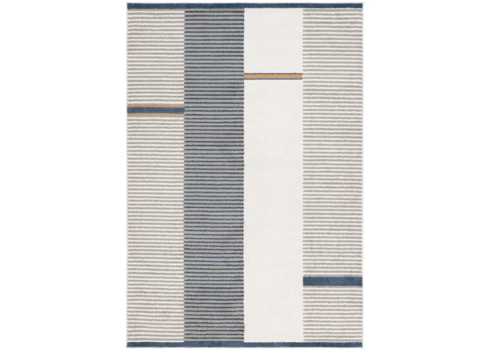 PYRAMID 234 GREY  7' x 9' Large Rectangle Rug