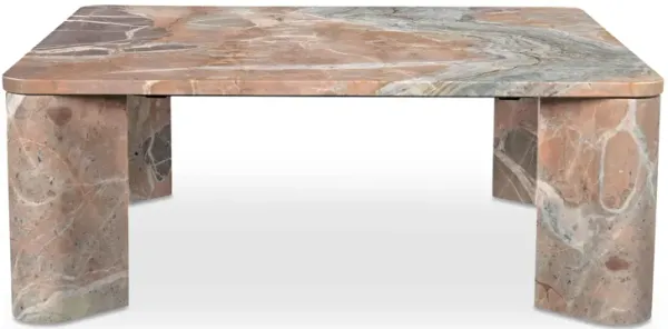Segment Coffee Table Orange Levante Marble
