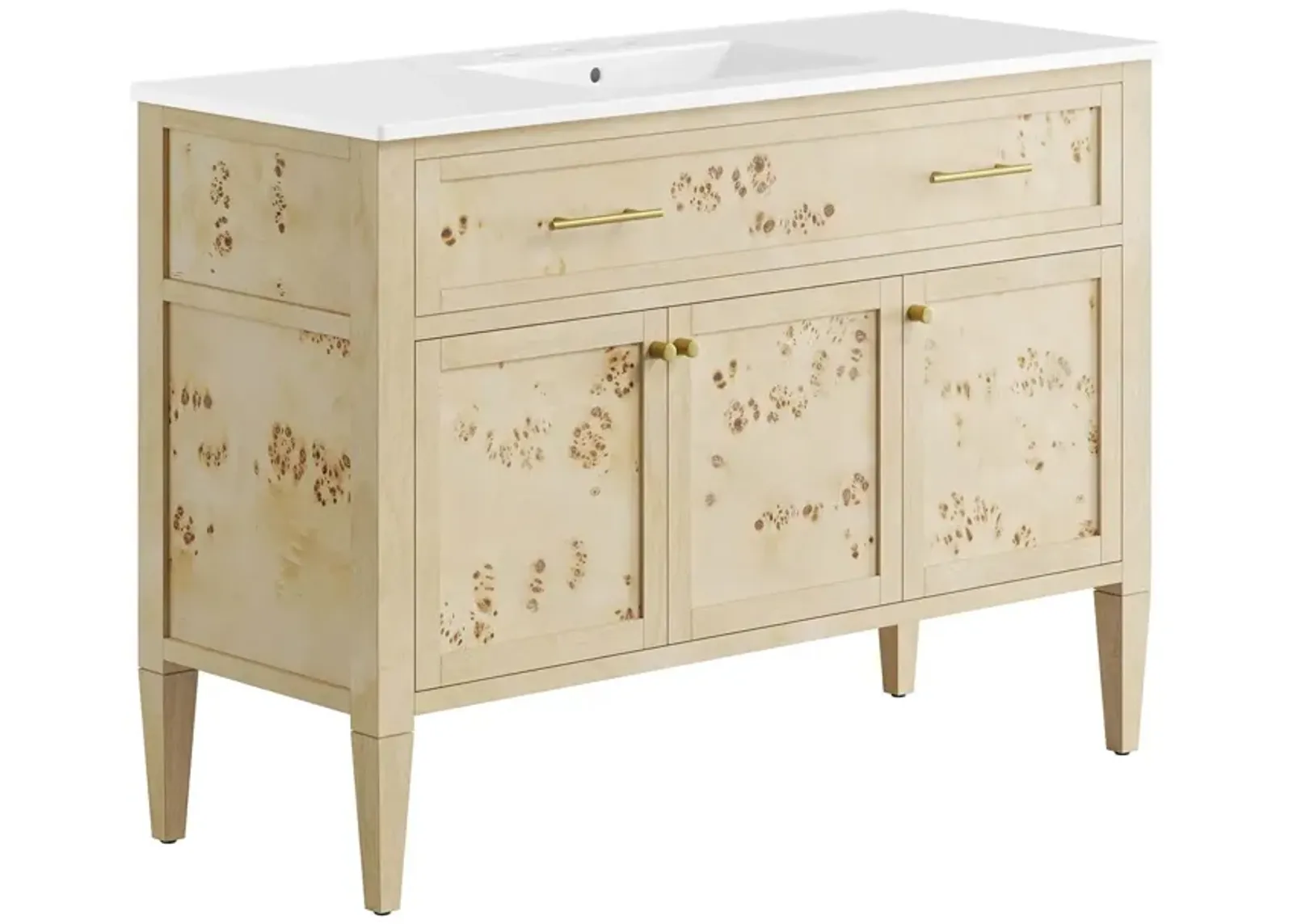 Elysian 48" Wood Single Sink Bathroom Vanity