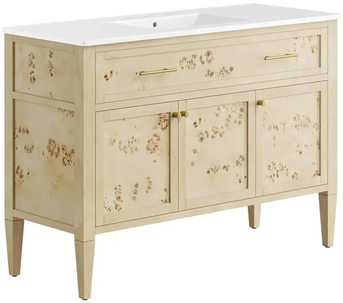 Elysian 48" Wood Single Sink Bathroom Vanity