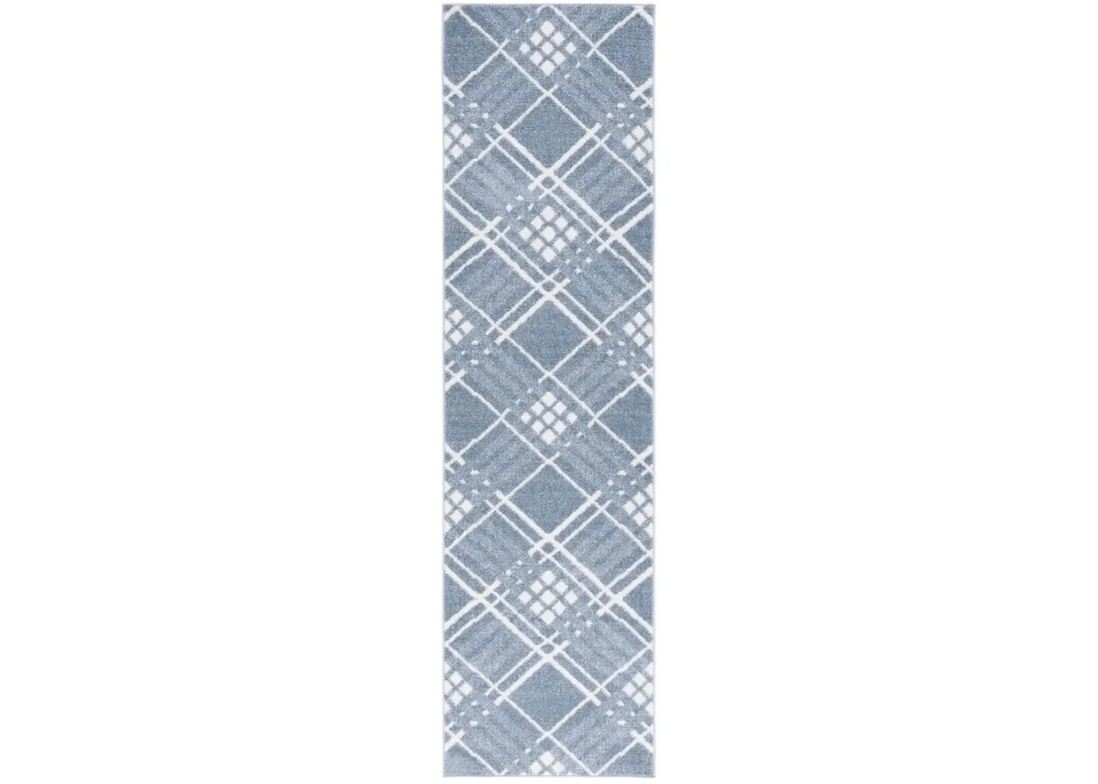 BLAIR WASHABLE 228 Blue 2'-2' X 8' Runner Rug