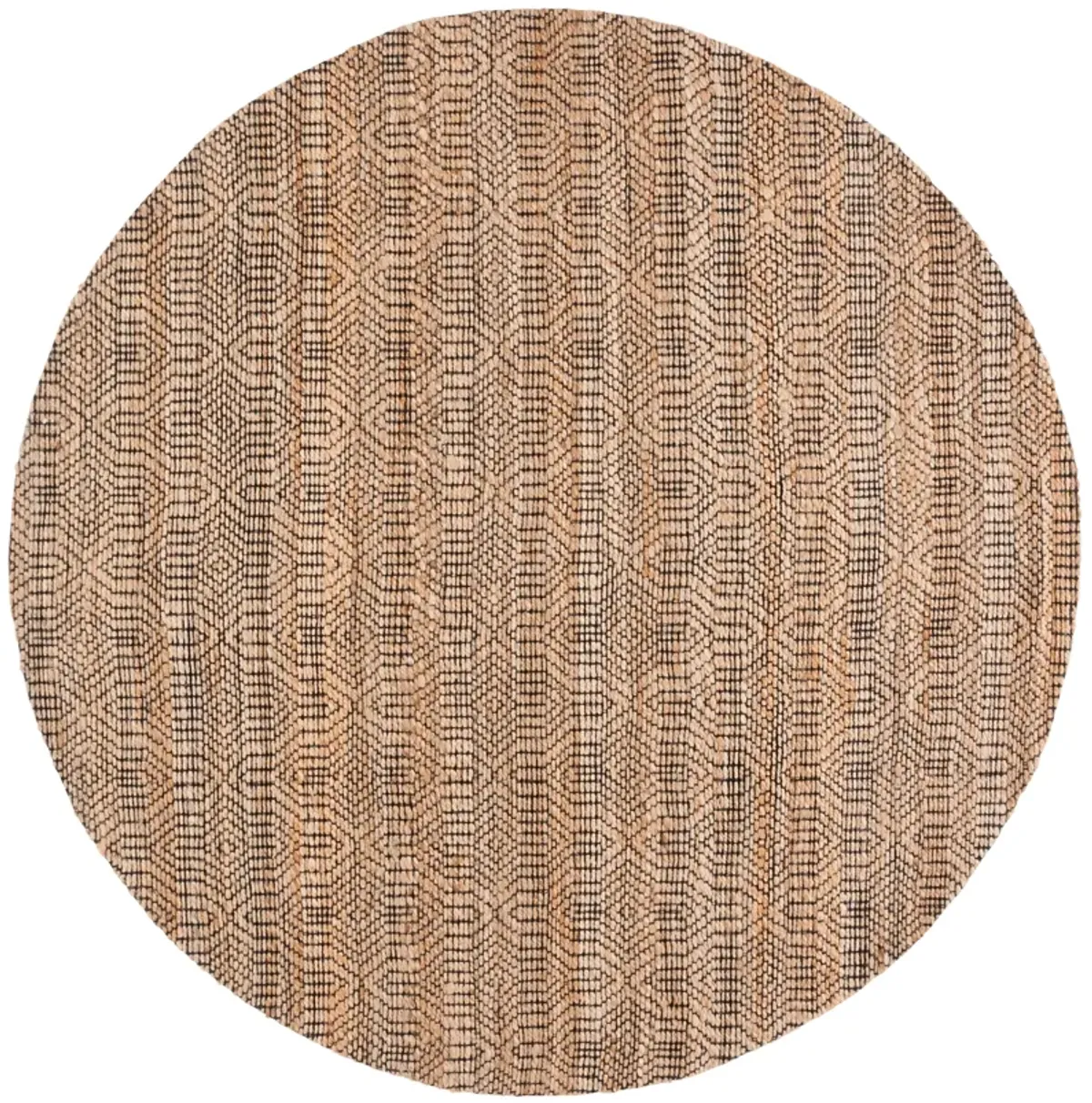 NATURAL FIBER Hand loomed 7' x 7' Round area rug