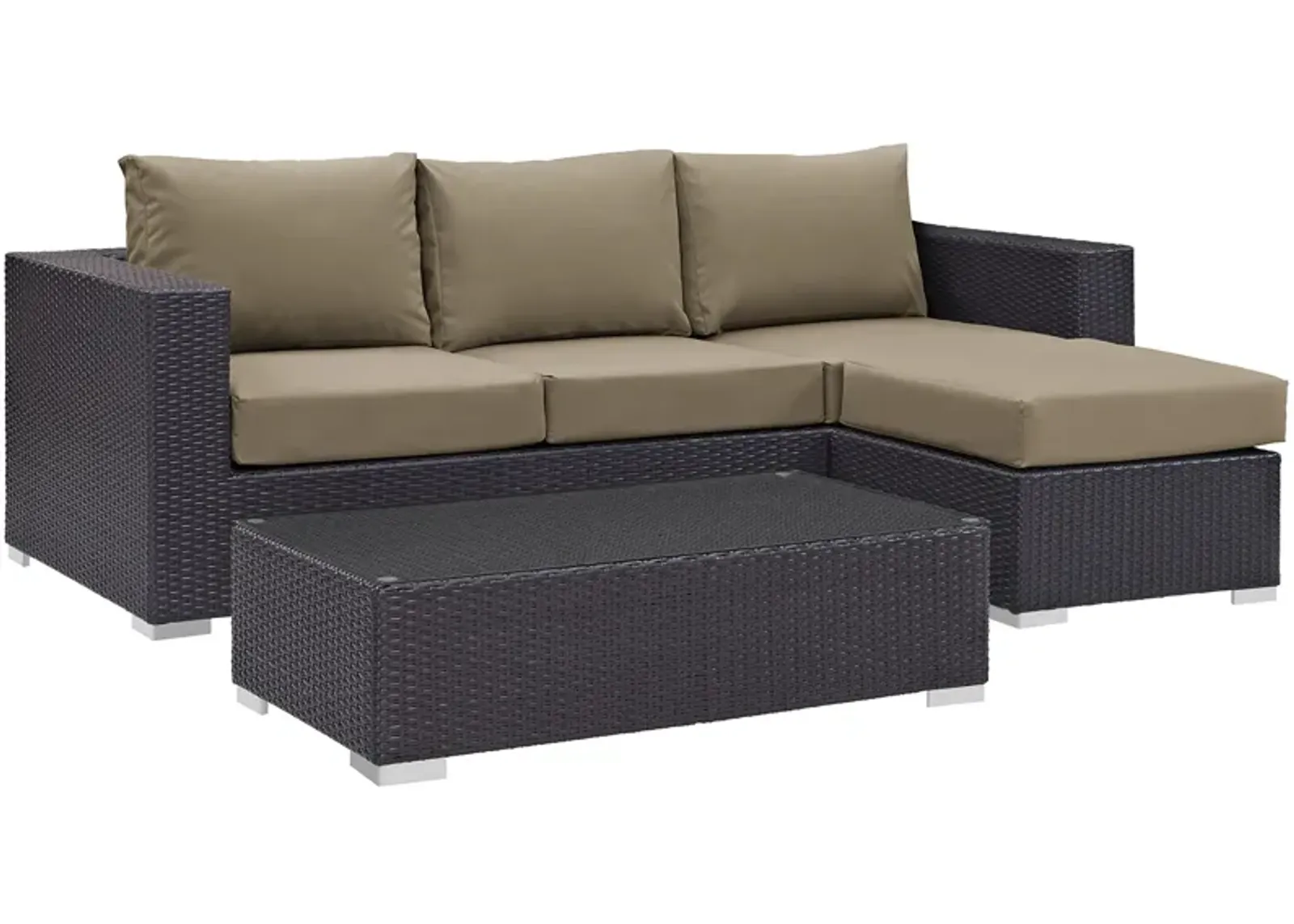 Convene 3 Piece Outdoor Patio Sofa Set