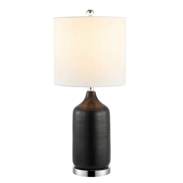 BERGEN, 27 INCH, BLACK, CERAMIC TABLE LAMP W/ USB PORT?