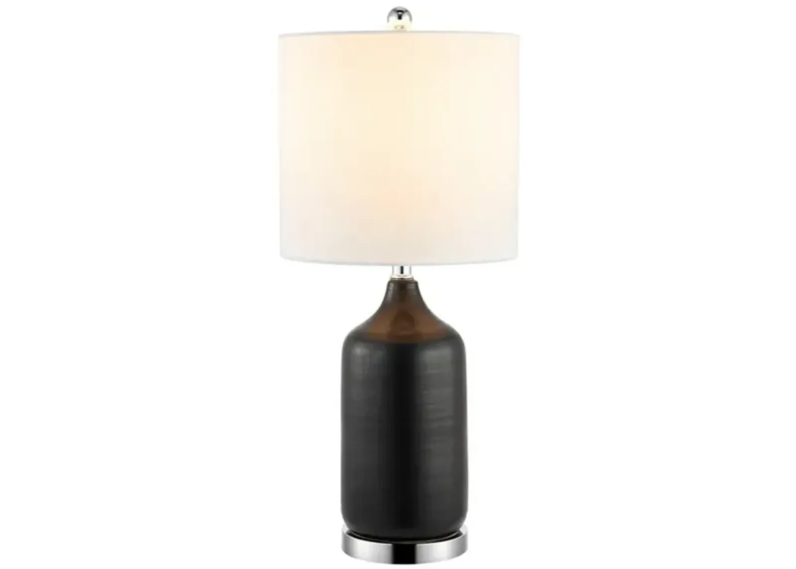 BERGEN, 27 INCH, BLACK, CERAMIC TABLE LAMP W/ USB PORT?