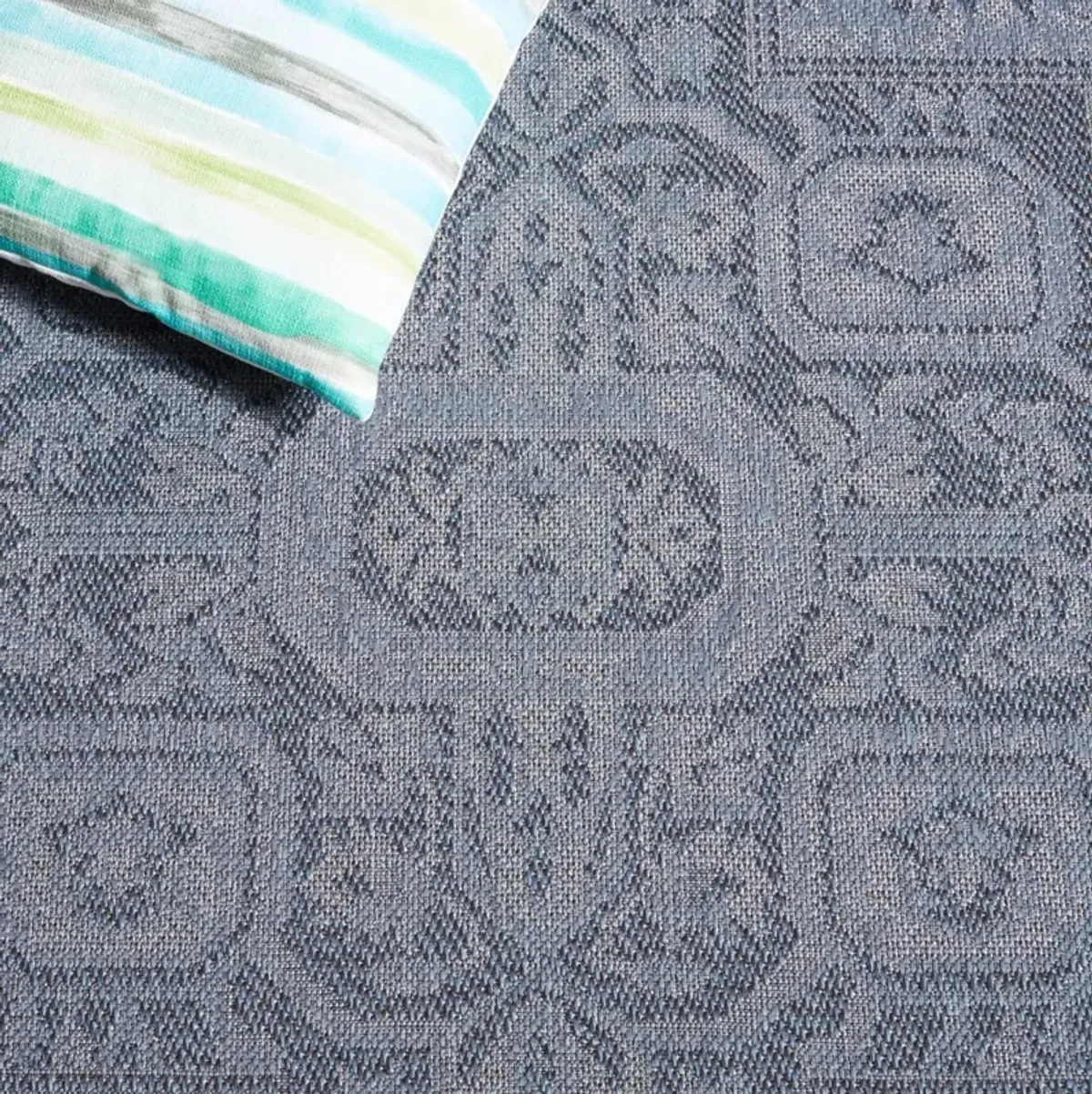 BERMUDA 841 Blue 6'-7' X 6'-7' Square Square Rug