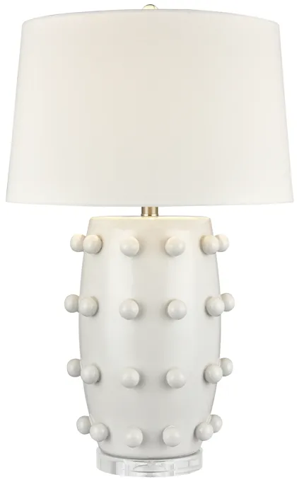 Torny 28'' High 1-Light Table Lamp - White - Includes LED Bulb