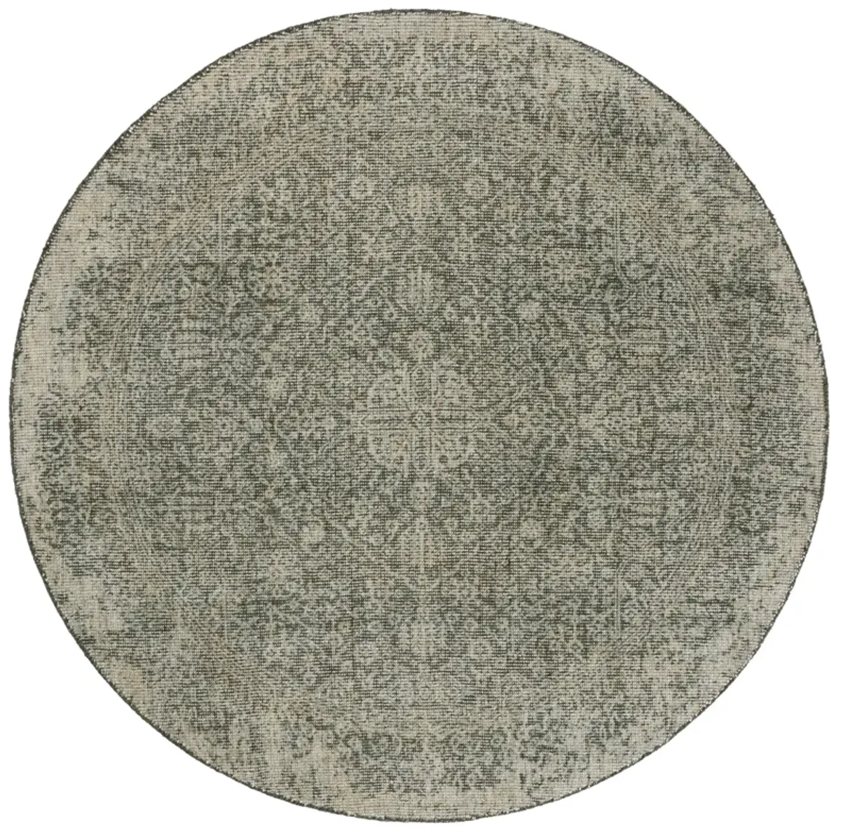 MAHARAJA Hand Loomed 6' x 6' Round area rug