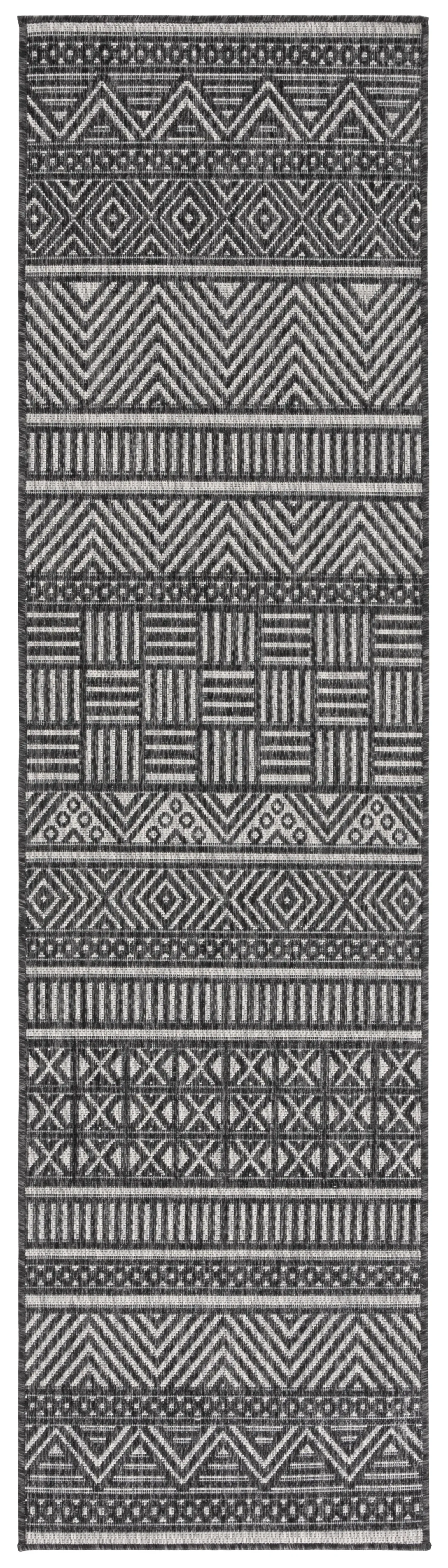 BEACH HOUSE 288 CHARCOAL  2'-2' x 6' Runner Rug