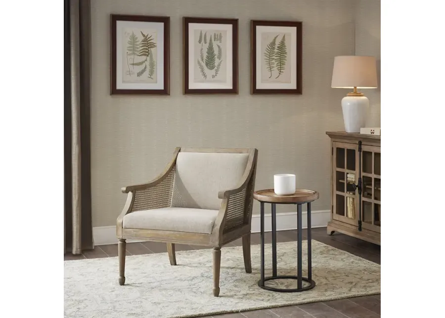 Martha Stewart Isla Natural Accent Armchair