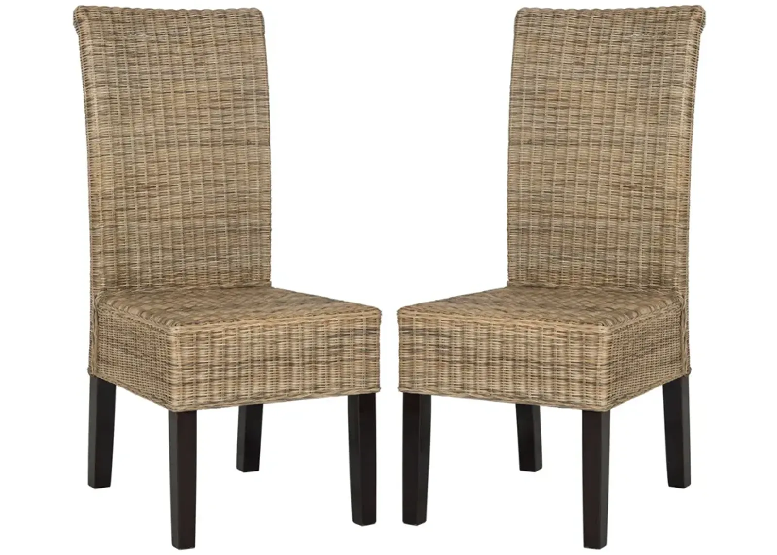 ARJUN 18''H WICKER DINING CHAIR - Set of 2