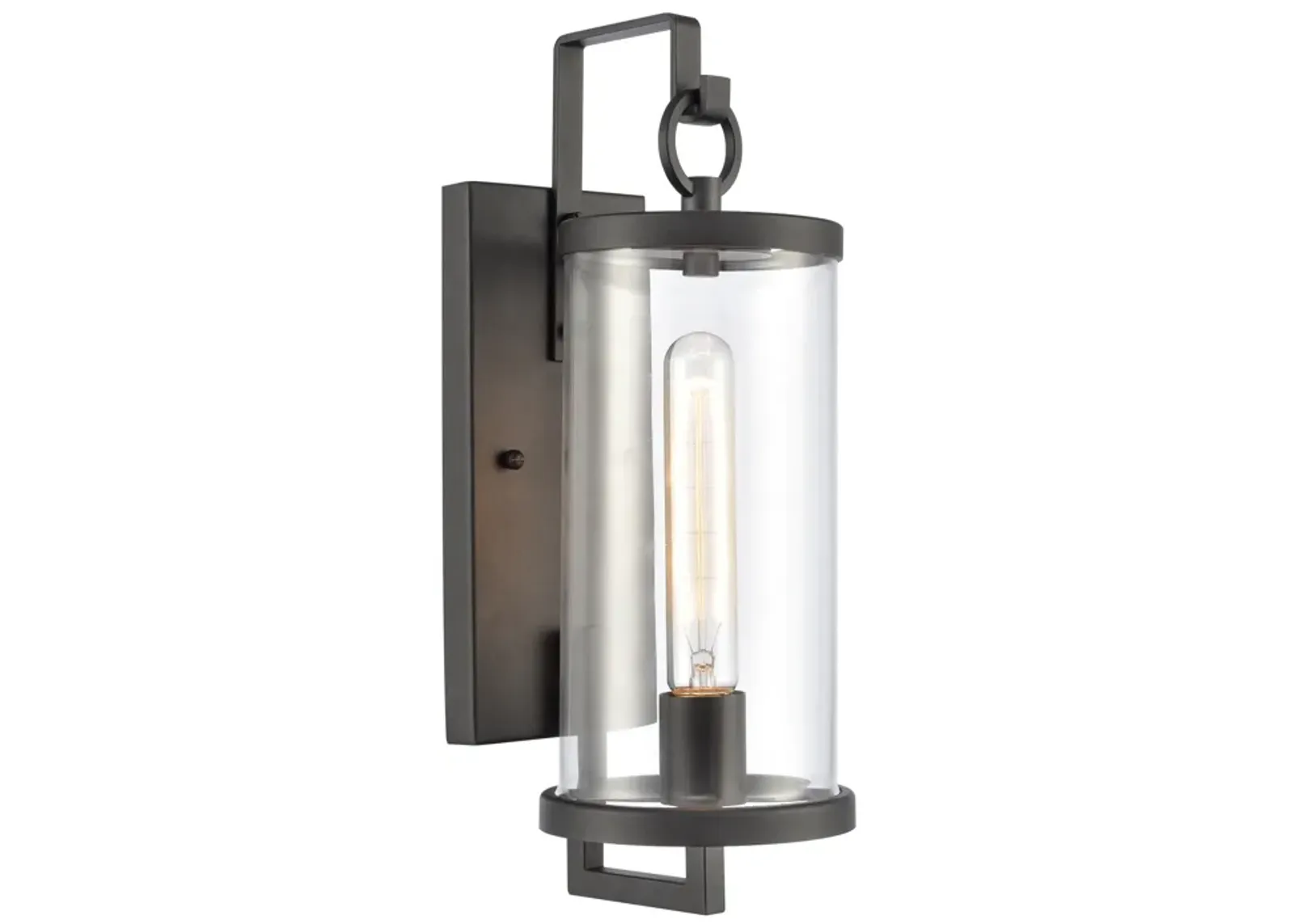 Hopkins 15.75'' High 1-Light Outdoor Sconce - Charcoal Black