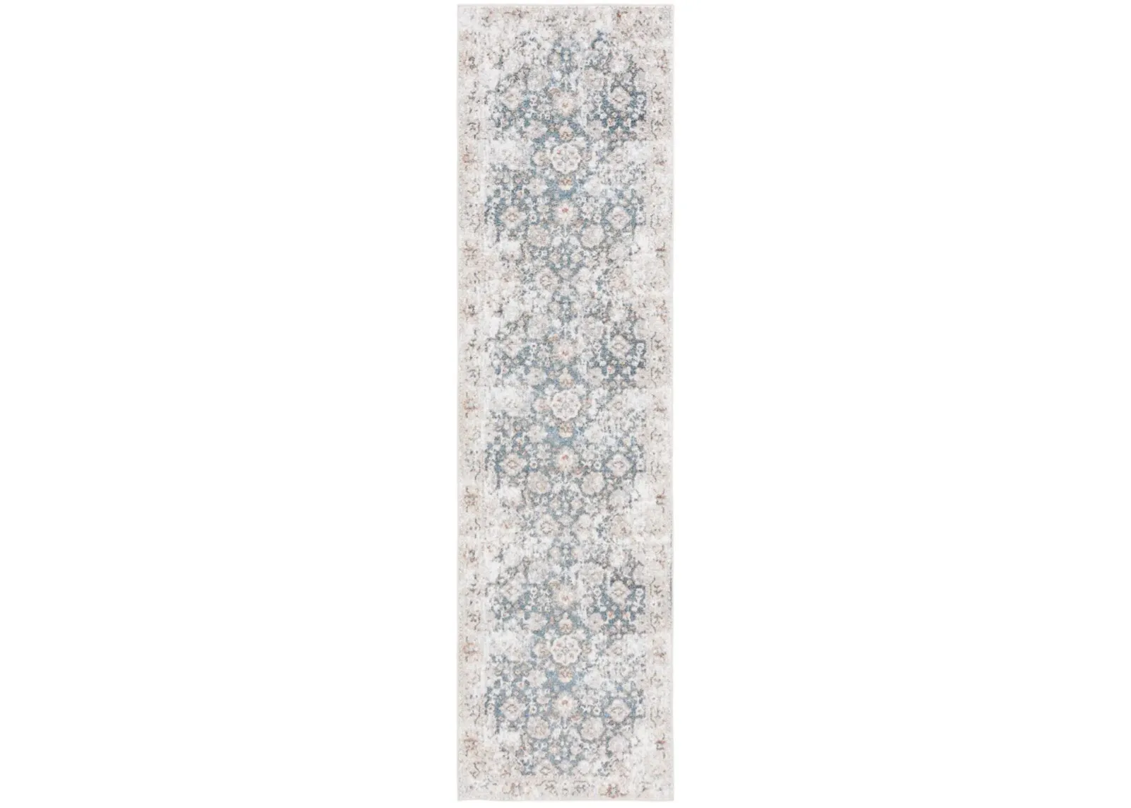 BALTIMORE 852 Blue 2'-2' X 8' Runner Rug