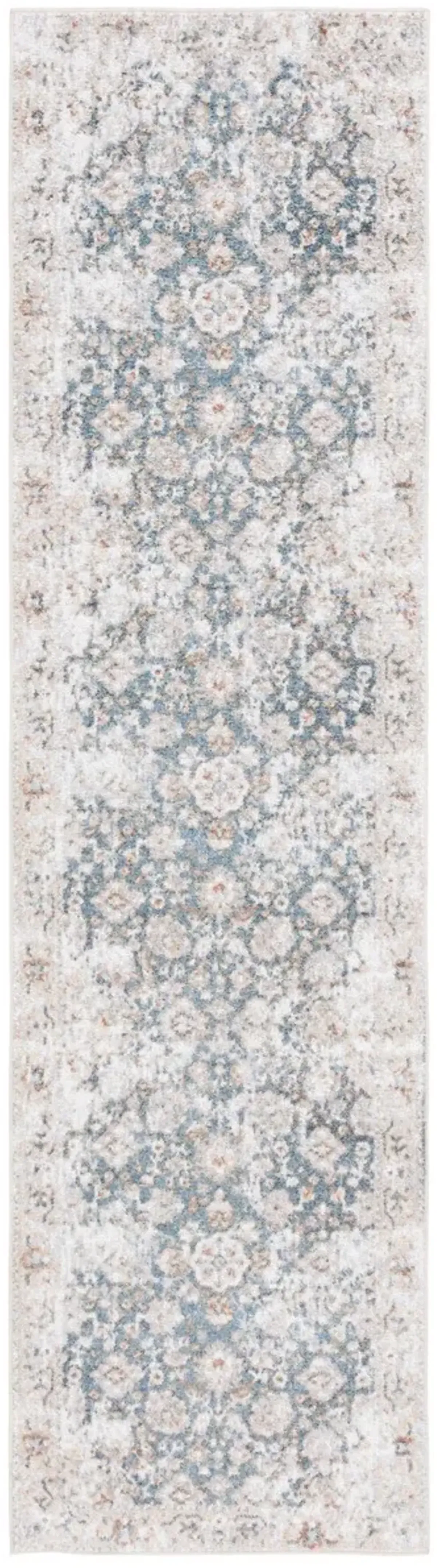 BALTIMORE 852 Blue 2'-2' X 8' Runner Rug