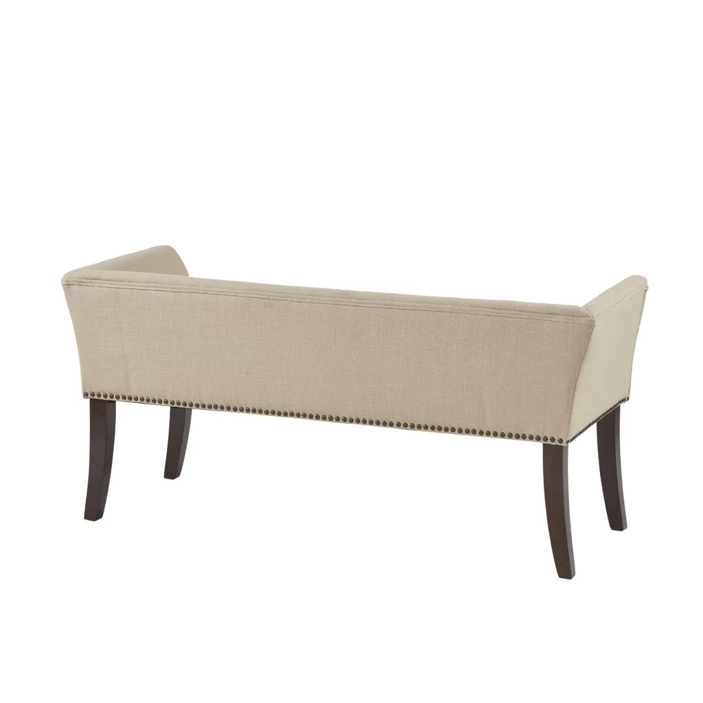 Madison Park Welburn Tan Accent Bench