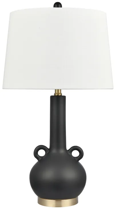 Sanderson 27'' High 1-Light Table Lamp - Matte Black - Includes LED Bulb