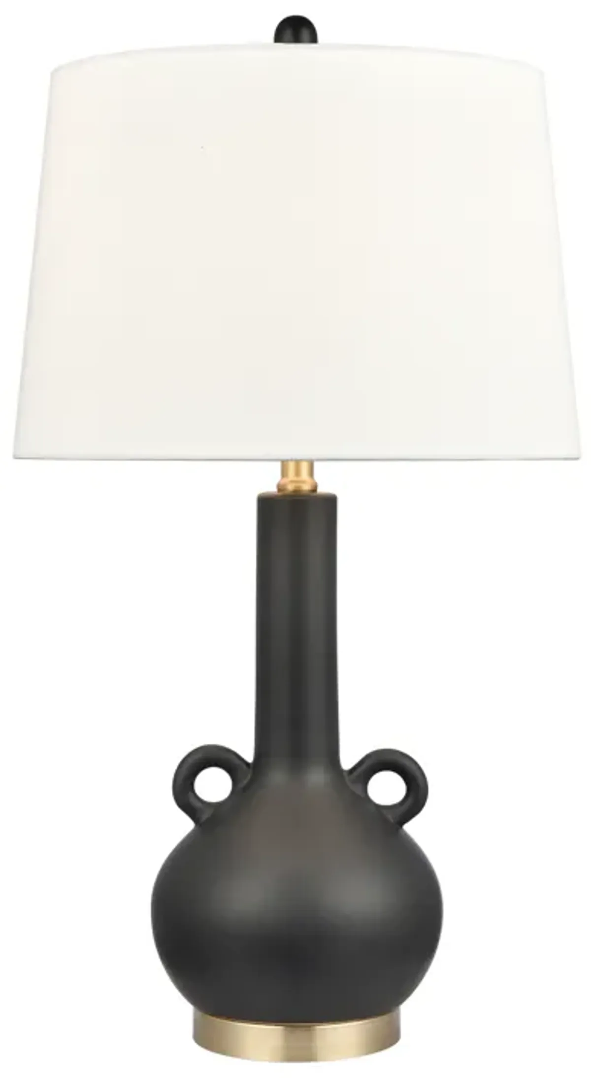 Sanderson 27'' High 1-Light Table Lamp - Matte Black - Includes LED Bulb