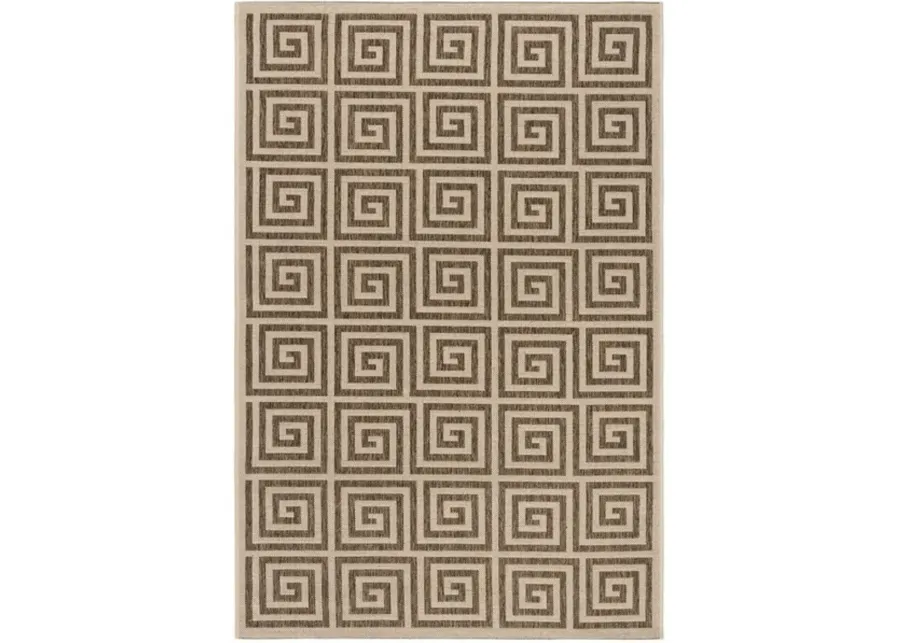 Safavieh BEACH HOUSE Collection BHS129D-5 Beige / Cream 5'-3" X 7'-6"