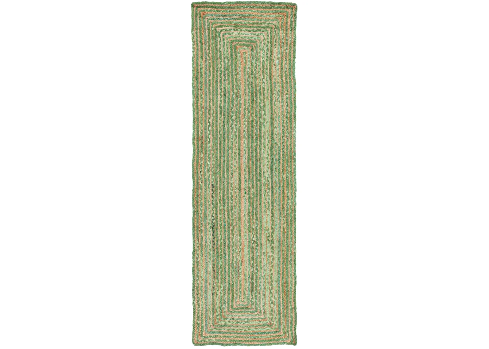 CAPE COD 202 GREEN  2'-3' x 16' Runner Rug