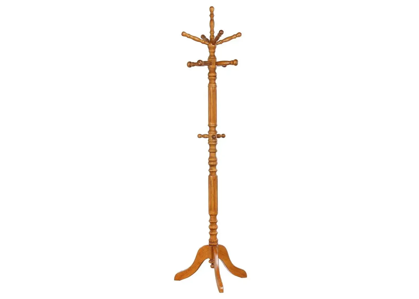 Achelle Coat Rack with 11 Hooks Golden Brown