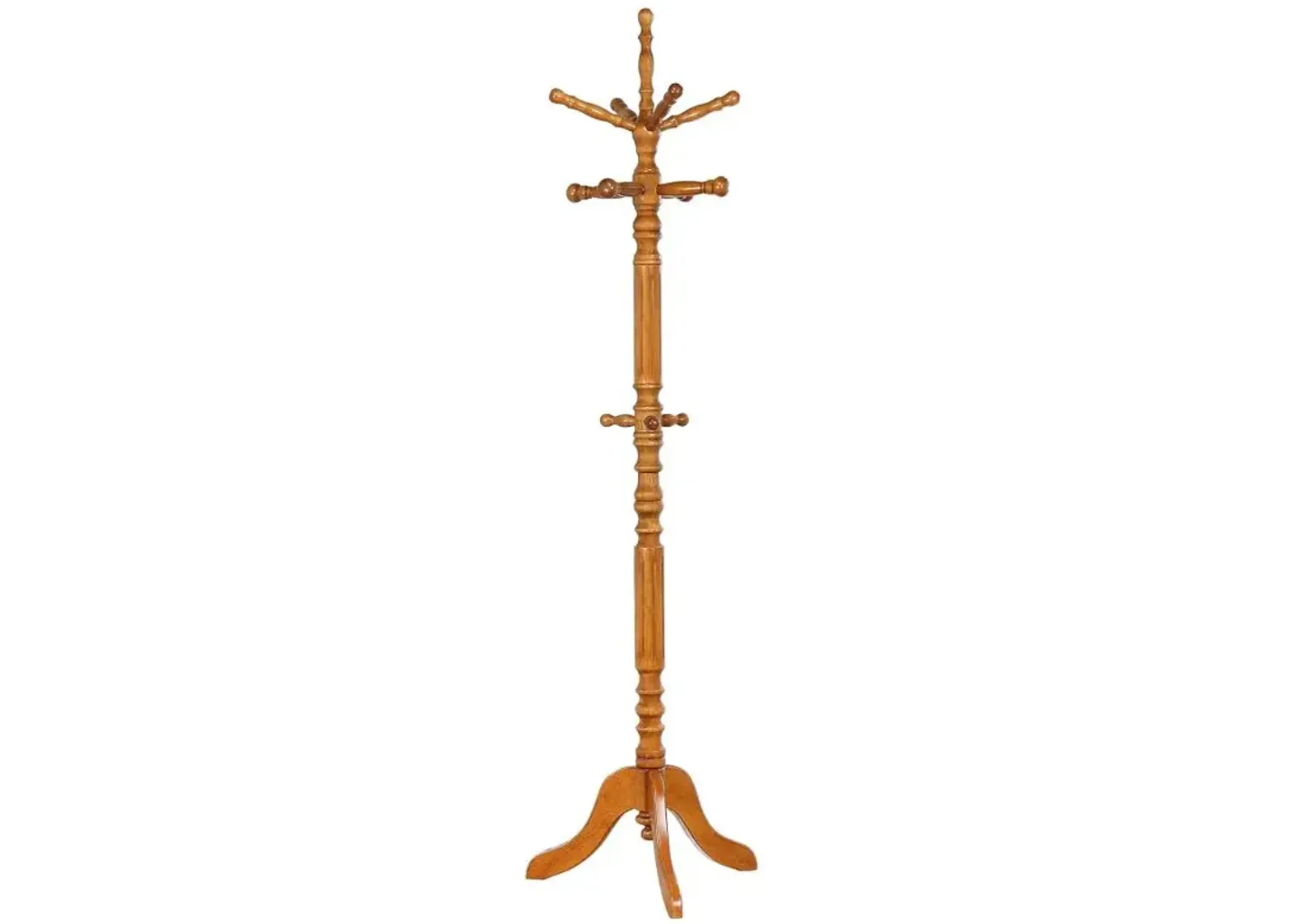 Achelle Coat Rack with 11 Hooks Golden Brown