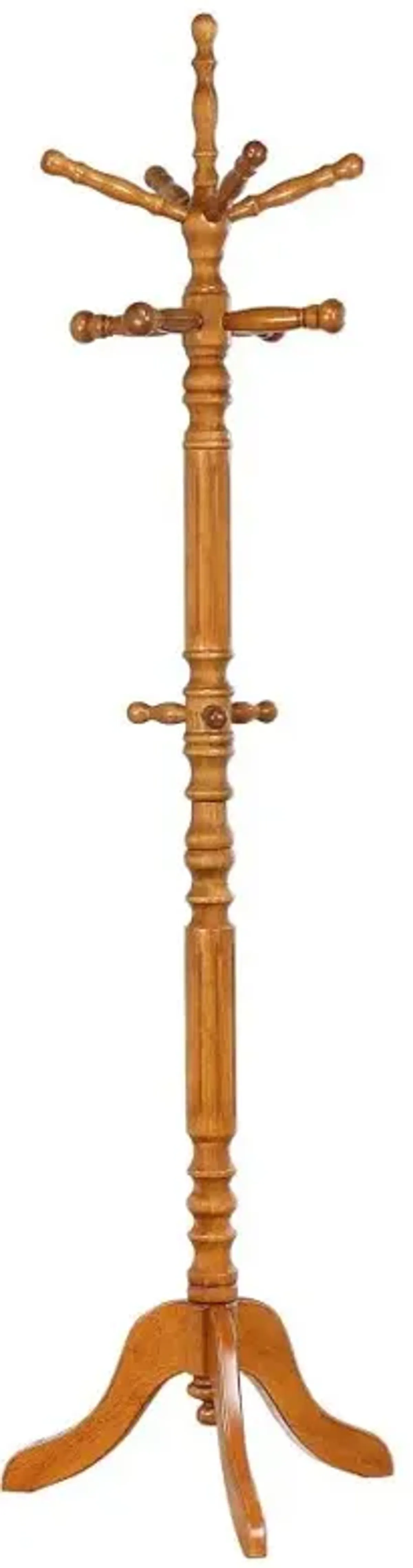 Achelle Coat Rack with 11 Hooks Golden Brown