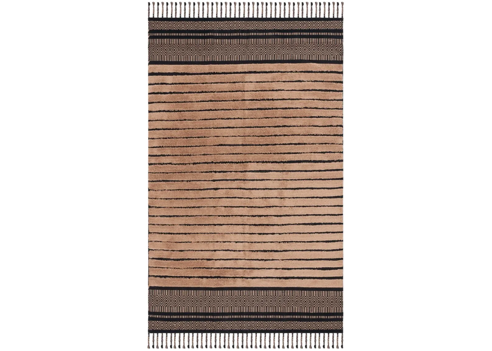 KILIM COLLECTION 401 BLACK  3' x 5' Small Rectangle Rug