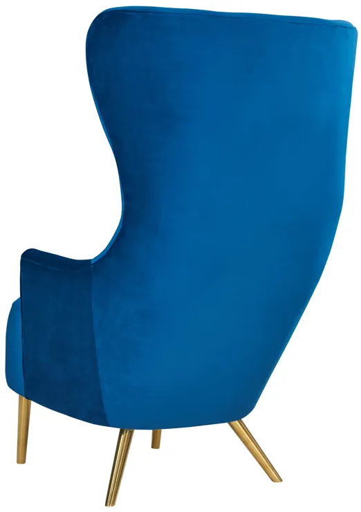 Julia Navy Wingback Chair