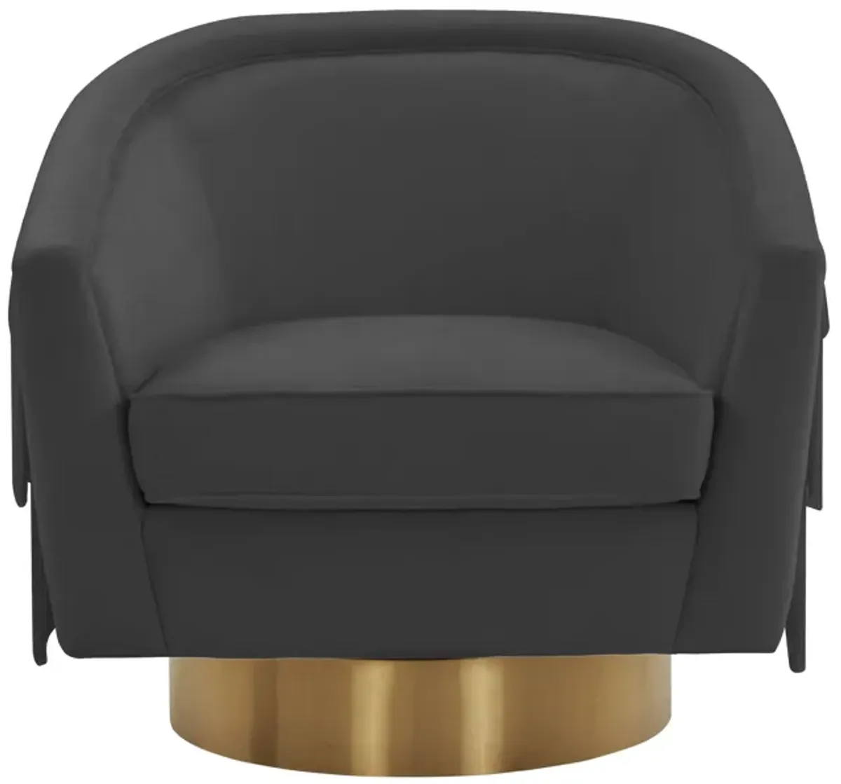 Flapper Black Swivel Chair