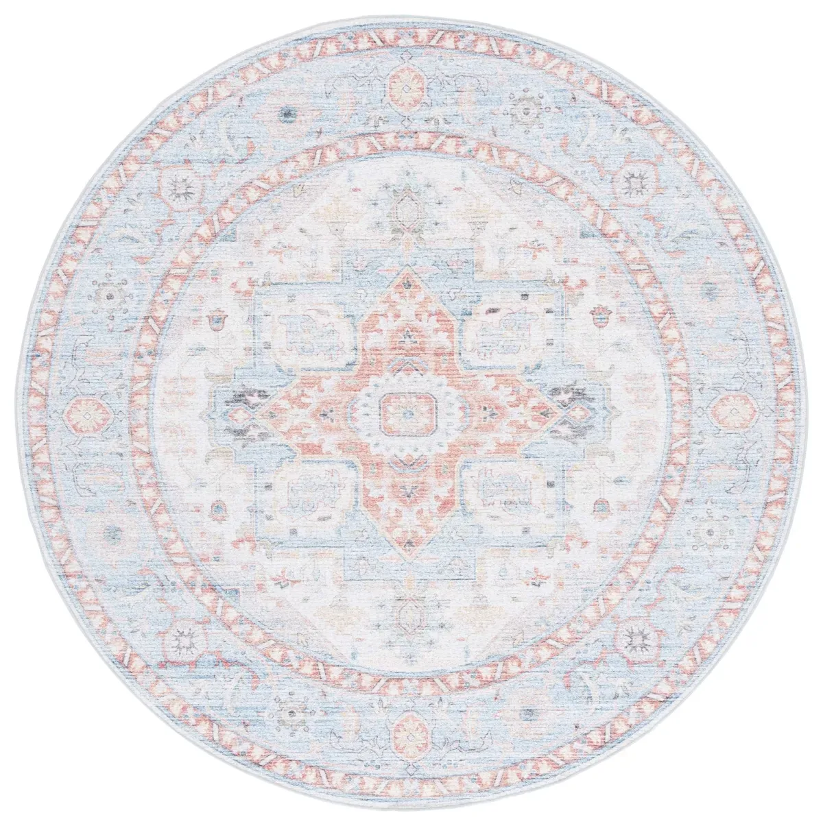 ARIZONA 913 TURQUOISE  6' x 6' Round Round Rug