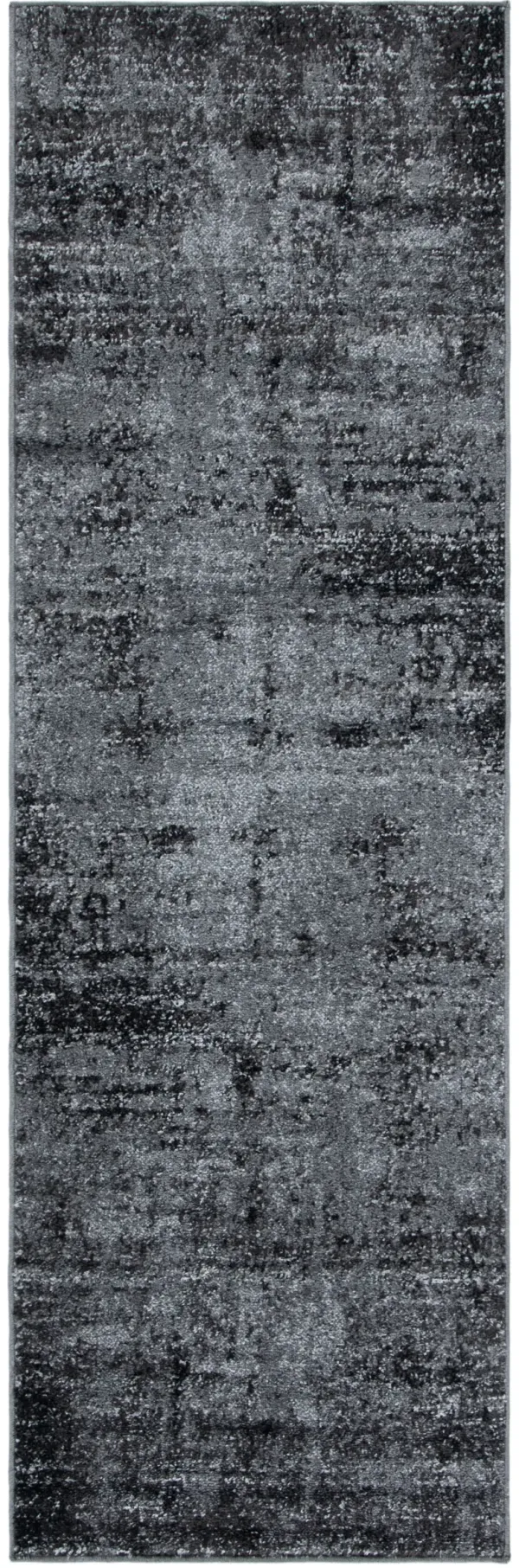 ADIRONDACK 130 BLACK  2'-6' x 10' Runner Rug
