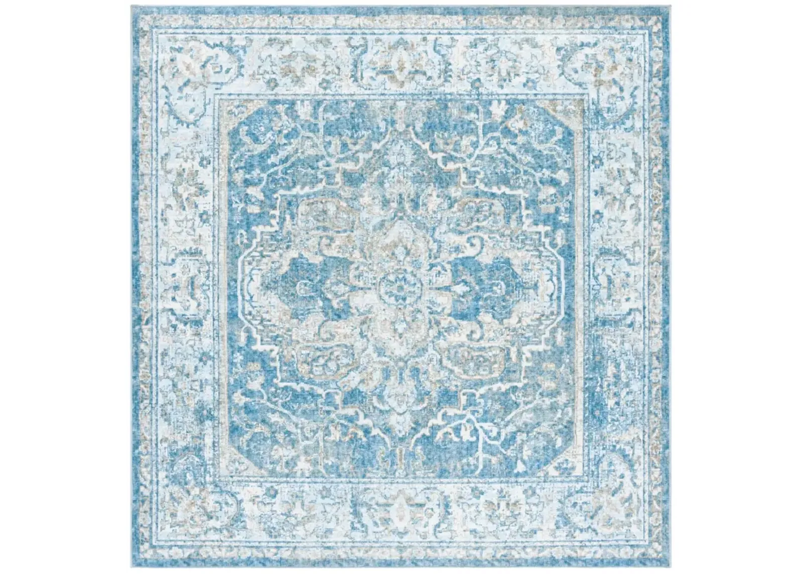 ORLANDO 768 BLUE  6'-7' x 6'-7' Square Square Rug