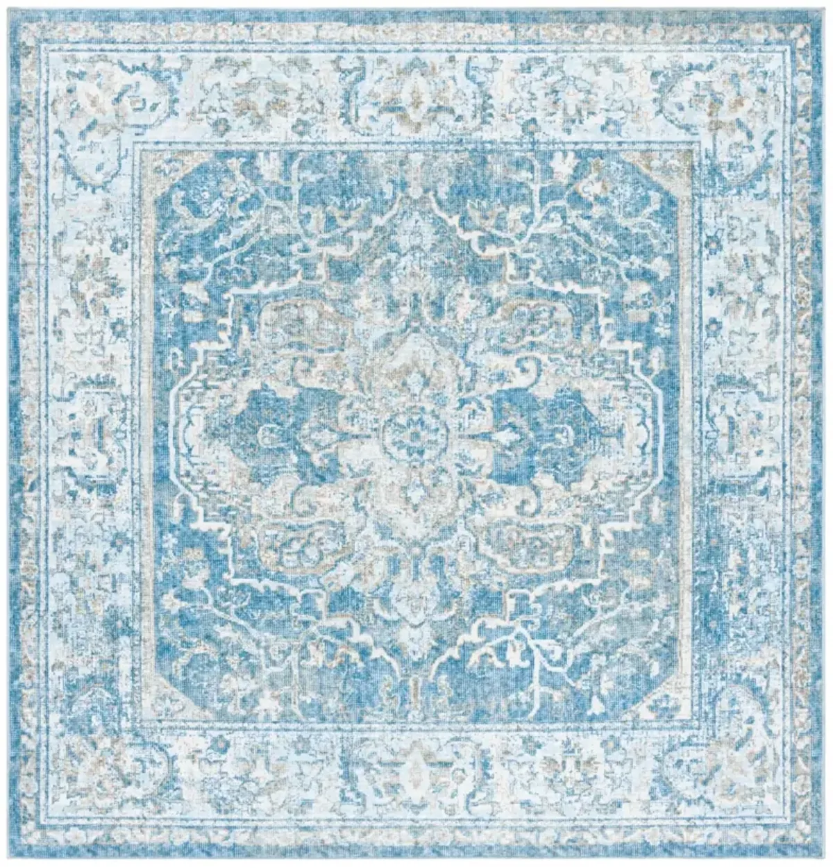 ORLANDO 768 BLUE  6'-7' x 6'-7' Square Square Rug