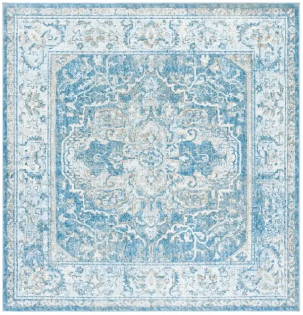 ORLANDO 768 BLUE  6'-7' x 6'-7' Square Square Rug