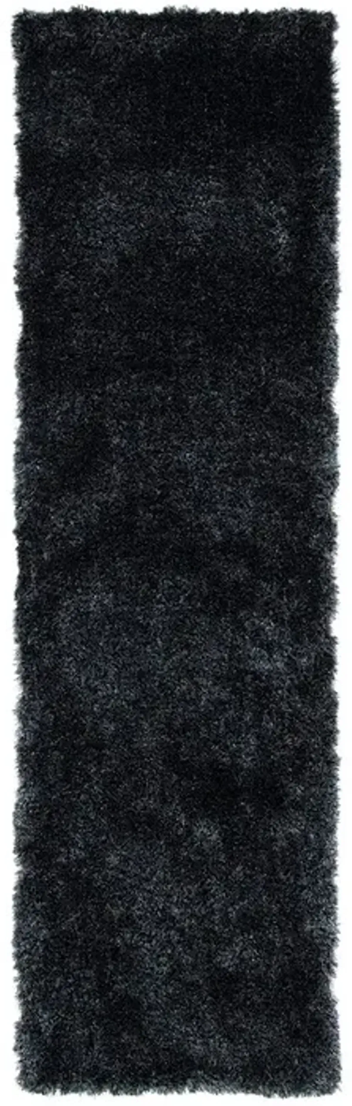 PARIS SHAG 512 Grey 2'-3' X 8' Runner Rug