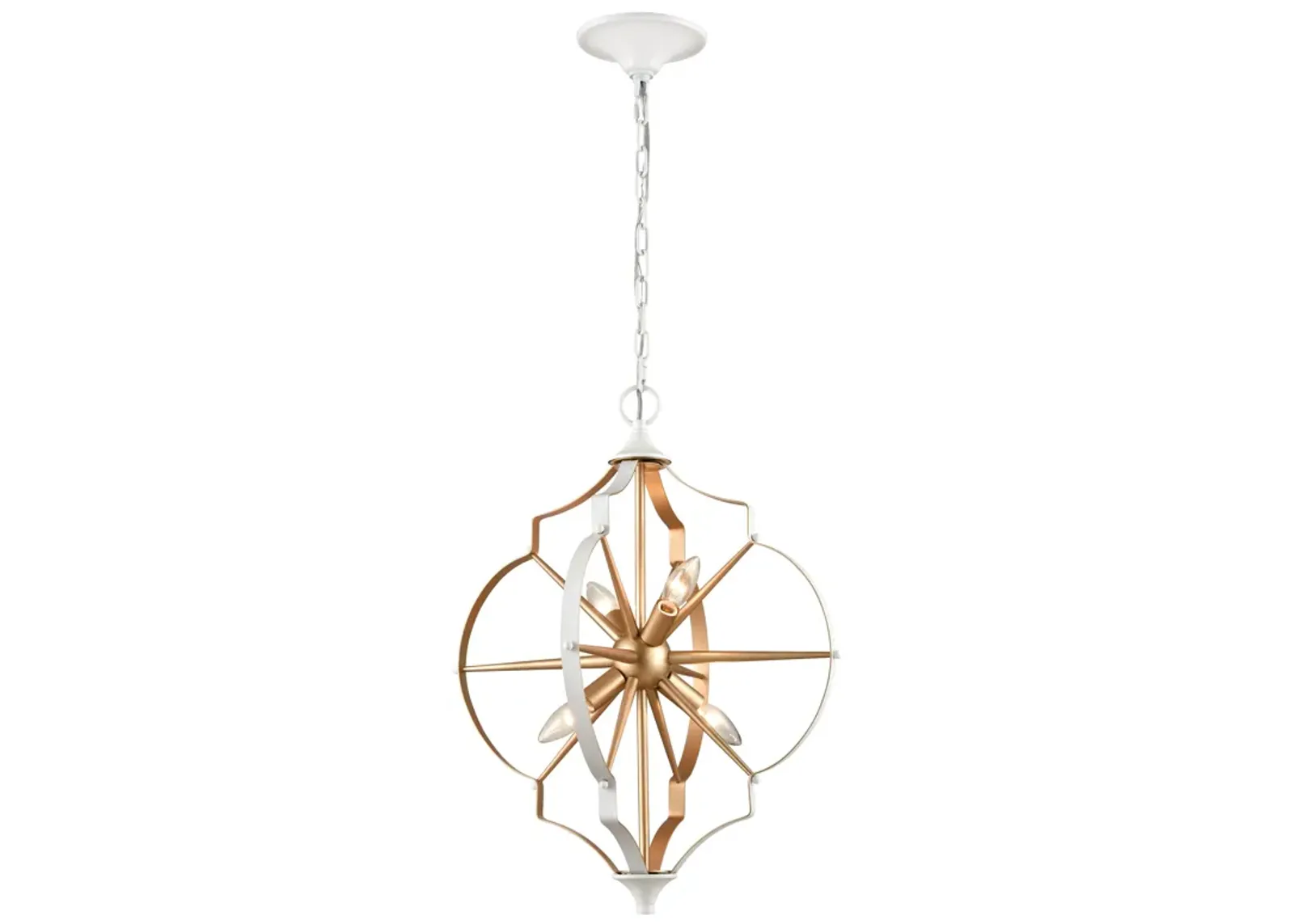 Laguna Beach 18" Wide 4-Light Chandelier - Gold