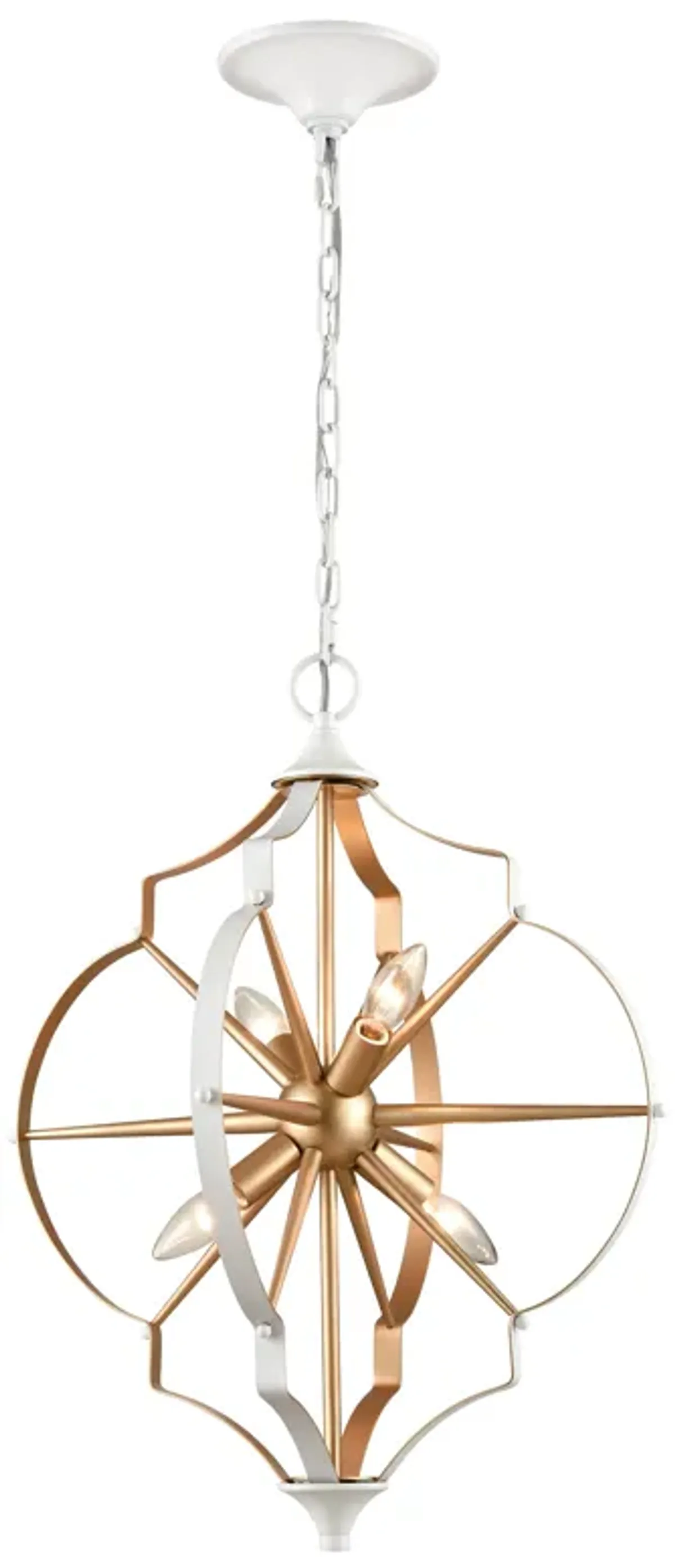 Laguna Beach 18" Wide 4-Light Chandelier - Gold