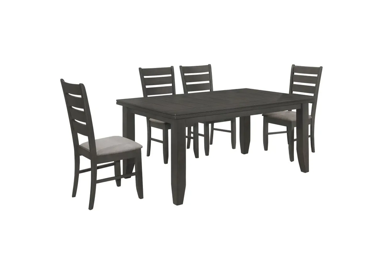 Dalila 5-piece Rectangular Dining Set Grey and Dark Grey