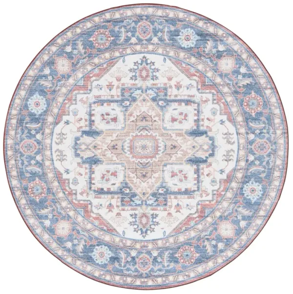 ARIZONA 913 RUST  6' x 6' Round Round Rug