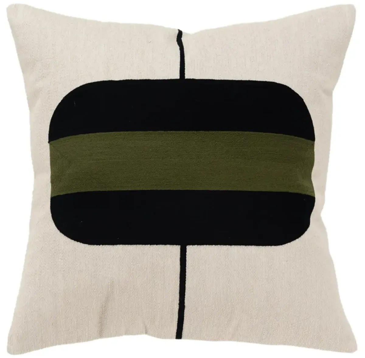 color block natural  Pillow