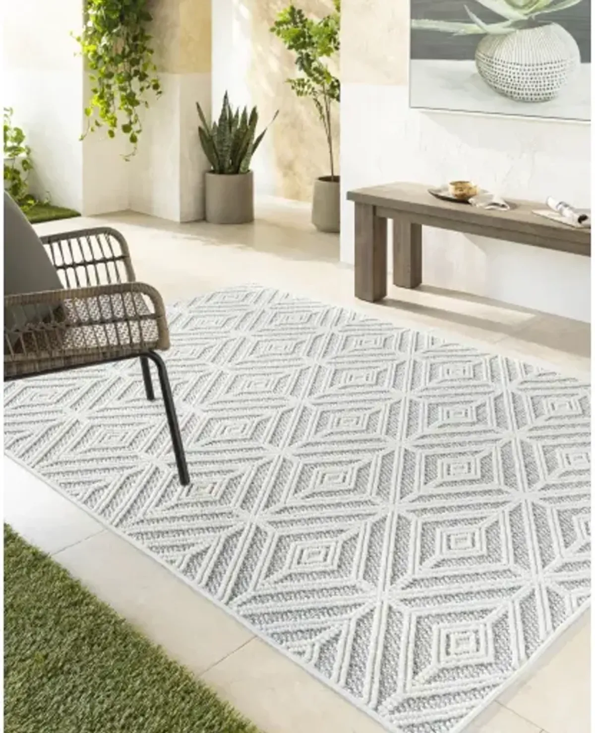 Bouclair BCR-2318 6'7" x 9' Machine Woven Rug