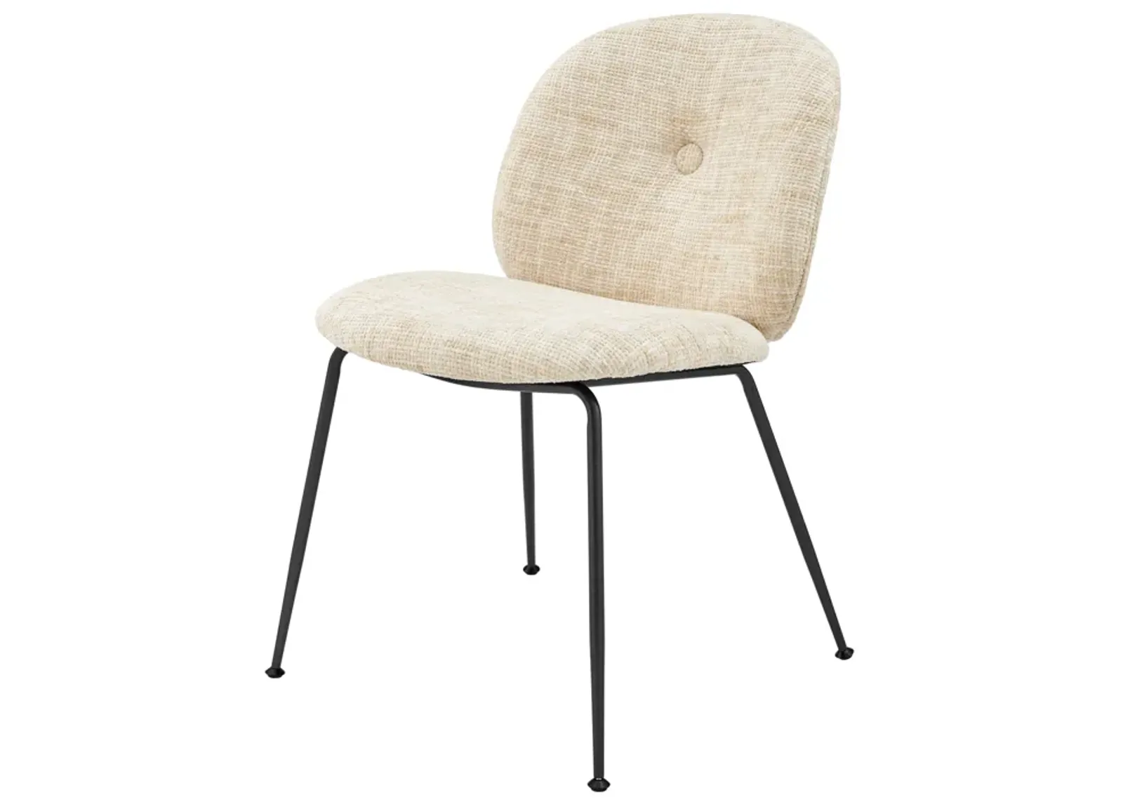 Nisha KD Fabric Dining Side Chair, Allure Cream